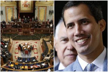 ¡CRECE EL RESPALDO! Congreso español ratificó reconocimiento a Guaidó como presidente interino de Venezuela (+Video)