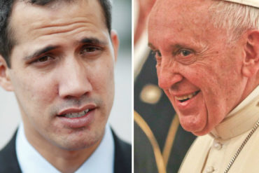 ¡A VER SI LE PARA! Juan Guaidó apeló al Papa Francisco a que ayude a poner fin a la usurpación en Venezuela