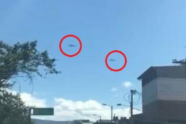 ¡ALERTA! Reportan intenso patrullaje de helicópteros militares en la frontera con Colombia (+Videos)