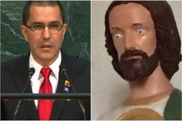 ¡SUDANDO FRÍO! La lamentable pose de Arreaza durante el Consejo de la ONU (Rezándole a todos los santos)