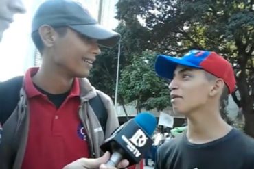 ¡IMPERDIBLE! La inesperada respuesta de joven cuando le preguntaron por qué apoyaba a Maduro en la marcha oficialista del #2Feb (+Video)