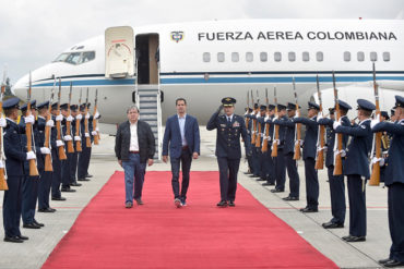 ¡MÍRELO! Guaidó fue recibido con honores en Bogotá para reunión con el Grupo de Lima (+Fotos +Sacará ronchas a Maduro)
