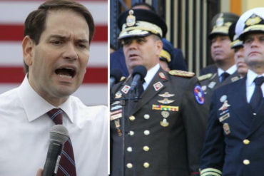 ¡POR NOMBRE Y APELLIDO! Marco Rubio encara a los 6 generales que tienen en sus manos “el futuro de Venezuela” (+Ultimátum)