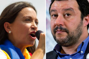 ¡CLARO Y RASPA’O! María Corina Machado envía carta a Salvini: Italia no puede quedar por fuera de la coalición