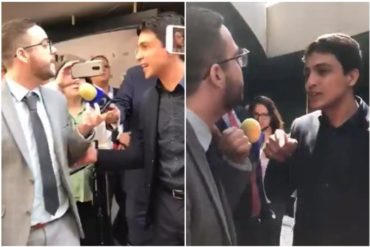 ¡POR FAVOR! Miembro de Podemos irrumpió mientras Lorent Saleh declaraba a medios mexicanos: Pides que se apoye un golpe de Estado (+Video)