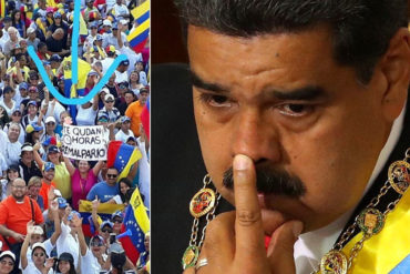 ¡LO VOLVIÓ CENIZAS! “Te quedan horas, rem*lparío”: El peculiar cartel que le dedicó una maracucha a Maduro (eso dolió)