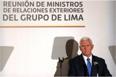 ¡O CORREN, O SE ENCARAMAN! El mensaje de Pence a líderes del mundo: Ha llegado la hora, no puede haber espectadores en la lucha por Venezuela