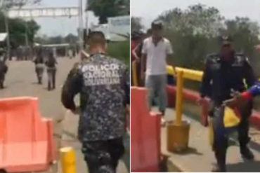 ¡VÉALO! Momento en que la PNB retrocede ante la avalancha de venezolanos en el puente Francisco de Paula Santander (+Video)