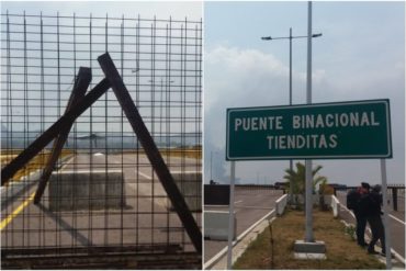 ¡MÍRELAS USTED MISMO! Las nuevas barreras que agregó el régimen en el puente Tienditas (donde se esperaba ingresara la ayuda humanitaria) (+Fotos)