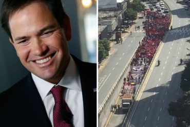 ¡LO AGARRÓ DE SOPA! Marco Rubio se burló de la poca asistencia de la Bolívar mientras Maduro hablaba (+Video)