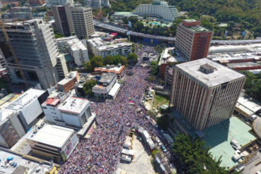 ¡SE DESBORDÓ CARACAS! Las impresionantes tomas aéreas que evidencian la asistencia masiva este #2Feb en rechazo a Maduro (+Fotos +Videos)