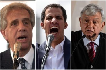 ¡DURO! Guaidó a Tabaré Vázquez y López Obrador: Ser neutral es ponerse del lado de unos pocos que han secuestrado el poder