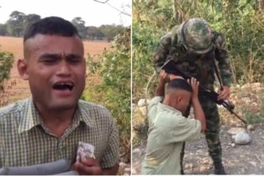 ¡DESGARRADOR! Venezolano suplicó de rodillas el ingreso de la ayuda humanitaria: así reaccionó un militar colombiano (+Video)