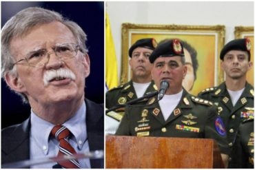 ¡SEPA! Bolton sobre nuevas sanciones de EEUU al régimen: Los que apoyen a Maduro no quedarán impunes (Incomodará a la cúpula militar)