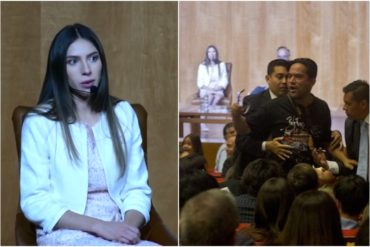 ¡BOCHORNO! Seguidores del régimen de Nicolás Maduro irrumpieron conferencia de Fabiana Rosales en Chile (+Videos)