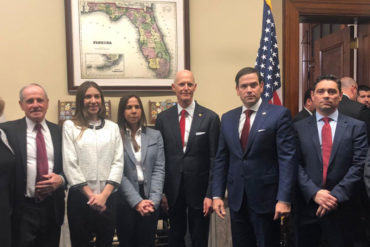 ¡MÍRELO! Republicanos y demócratas se reunieron con Fabiana Rosales en el Congreso de EEUU