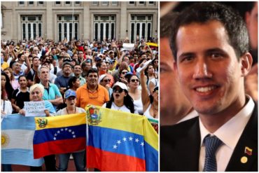 ¡APOYO TOTAL! Venezolanos en Argentina se concentrarán este #1Mar para respaldar visita de Guaidó