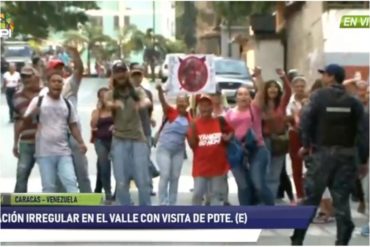 ¡EL COLMO! Grupos oficialistas intentan boicotear acto de Guaidó en El Valle (+Videos)