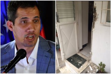 ¡LO TENEMOS! El momento en que Juan Guaidó visitó la vivienda de Marrero tras su allanamiento y detención (+Foto de los daños +Video)