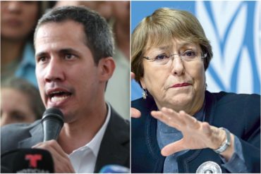 ¡TAJANTE! Guaidó a Bachelet: Visiten los hospitales para constatar la crisis humanitaria que vivimos (+Videos)