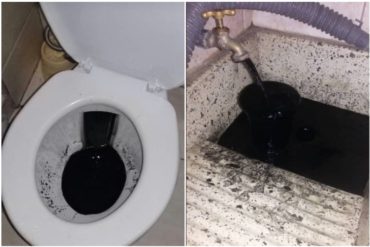 ¡PREOCUPANTE! Denuncian que el agua está llegando negra en varios sectores del país (+Fotos +Videos)