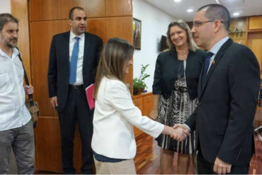 ¡VAYA, VAYA!  Arreaza sostuvo reunión con la delegación de la ONU enviada por Michelle Bachelet (+Video)