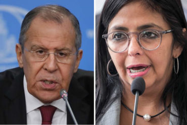 ¿Y ENTONCES? Delcy Rodríguez suplica el apoyo de Rusia para paliar la crisis en Venezuela (A ellos sí les acepta la ayuda humanitaria)