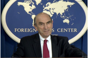 ¡ÚLTIMO MINUTO! Elliot Abrams anuncia que personal diplomático estadounidense llegó a Washington y se reunirá con Pompeo