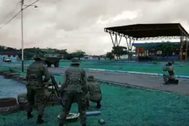 ¡VÉALO! Se filtra video de la explosión de un mortero durante una práctica militar en Santa Elena de Uairén en 2017