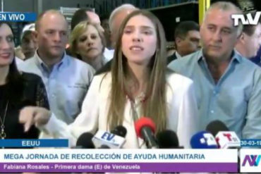 ¡SIGUE EL APOYO! Fabiana Rosales anuncia que este #30Mar se recolectaron 650 cajas de ayuda humanitaria en Miami (+Video)