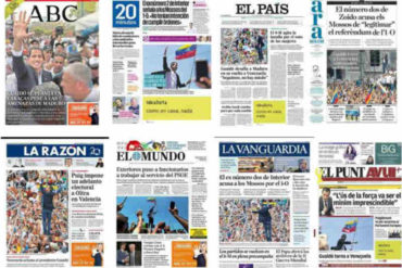 ¡VEA! Guaidó volvió a acaparar las primeras páginas de la prensa internacional con su triunfal regreso (+Imágenes)