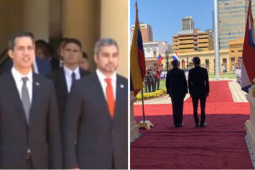 ¡VEA! Juan Guaidó se reúne con Mario Abdo en el Palacio de Gobierno de Paraguay (+Videos)