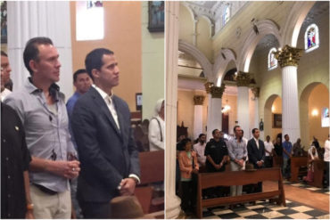 ¡LE MOSTRAMOS! Guaidó acudió a misa a la  Catedral de Valencia previo a la asamblea popular que presidirá (+Fotos +Videos)
