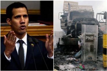 ¡SÉPALO! Lo que dijo Guaidó sobre el artículo de The New York Times de la quema de ayuda humanitaria