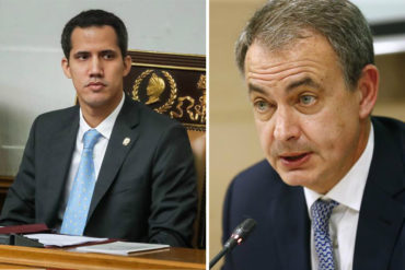 ¡EN SU CARA! “Usted es aliado de un usurpador que nos oprime, que nos asesina”: La contundente carta que le envió Guaidó a Rodríguez Zapatero (+Imagen)