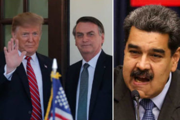 ¡AGÁRRATE, NICO! Trump y Bolsonaro evaluaron “medidas para asfixiar el apoyo económico” al régimen de Maduro