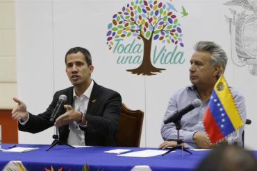 ¡SÉPANLO! Guaidó dice en Ecuador que no solo busca ayuda, sino también «democracia y libertad»