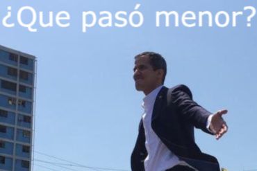 ¡LA HIZO TENDENCIA! «Qué pasó, menor»: La frase de Guaidó tras su regreso a Venezuela que se volvió «gif» y viral este #4Mar