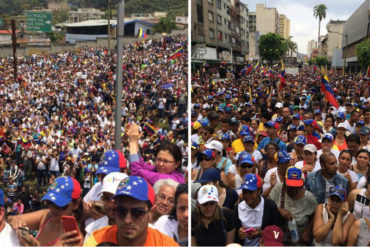 ¡APOYO MASIVO! Venezolanos volvieron a desbordar las calles este #30Mar en apoyo a Guaidó (+Fotos)