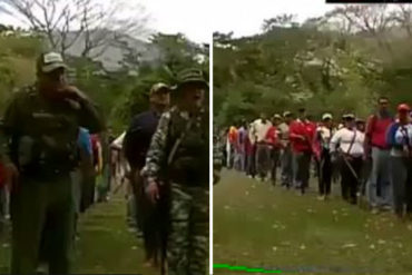 ¡DA PENA AJENA! Así entrenan en Yaracuy los milicianos que van a “defender” a Venezuela de EEUU (+Video de la vergüenza)