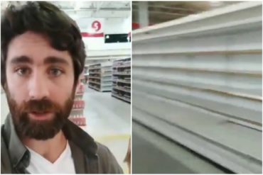 ¡VEAN! Periodista argentino fue a un Abasto Bicentenario y mostró la escasez: No hay nada, es dramático (+Video)