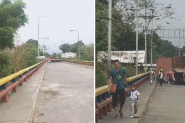 ¡LO ÚLTIMO! Abren el paso hacia Colombia desde el puente Francisco de Paula Santander: Niños y sus padres cruzan la frontera (+Videos)