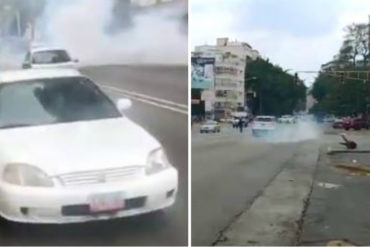 ¡URGENTE! Reprimen con bombas lacrimógenas a venezolanos que protestan en el Paraíso, Montalbán y La Candelaria (+Videos)