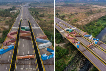 ¡LO ÚLTIMO! El régimen coloca más contenedores para bloquear el puente Tienditas (+Fotos)