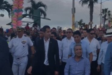 ¡SE LO MOSTRAMOS! Así fue como los venezolanos en Ecuador recibieron y saludaron a Guaidó #2Mar (+Video)