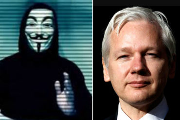 ¡IMPERDIBLE! La amenaza de Anonymous para que liberen a Assange