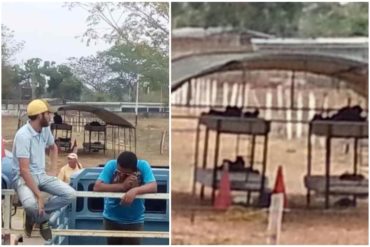 ¡LA CRISIS LES PEGA TAMBIÉN! Las pésimas condiciones en las que duermen los soldados que “resguardan” parque ferial en Apure (+Foto)