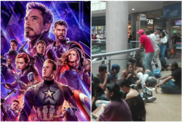 ¡VÉALAS! Las kilométricas colas en Cinex y Cines Unidos para la preventa de boletos de Avengers Endgame (+Video)