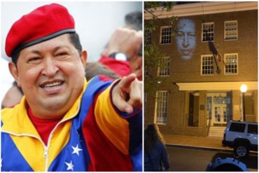 ¡SUSTO! El “fantasma” de Chávez que apareció en la embajada de Venezuela en Washington (+Foto)