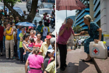 ¡EN IMÁGENES! Las kilométricas colas que hicieron los caraqueños para recibir ayuda humanitaria en la Cruz Roja